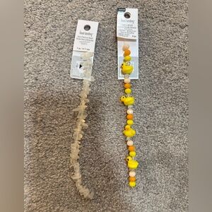 Yellow Duck Bead Bracelet for Kids